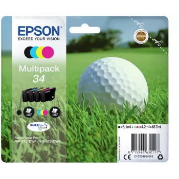 Epson rašalo kasetė Golf ball Multipack 4 spalvos 34 DURABrite Ultra