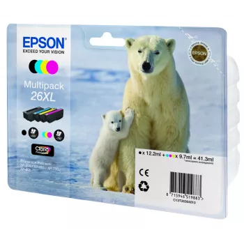 Epson Polar bear daugiapakė 4 spalvų 26XL Claria Premium rašalas