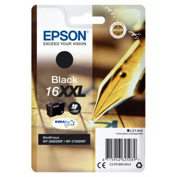 Epson 16XXL DURABrite Ultra rašalo kasetė, juoda, super didelės talpos