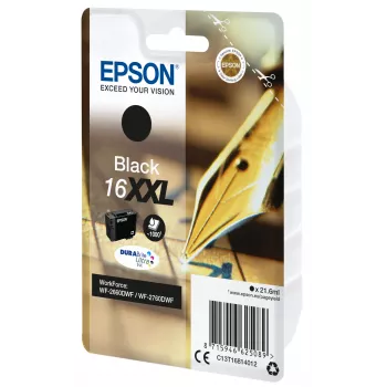 Epson 16XXL DURABrite Ultra rašalo kasetė, juoda, super didelės talpos