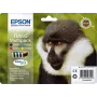 Epson Monkey Multipack 4 spalvų T0895 DURABrite Ultra rašalas, juoda, žydra, purpurinė, geltona, 5,8 ml, 3,5 ml, 1 vnt., kelių spalvų rinkinys