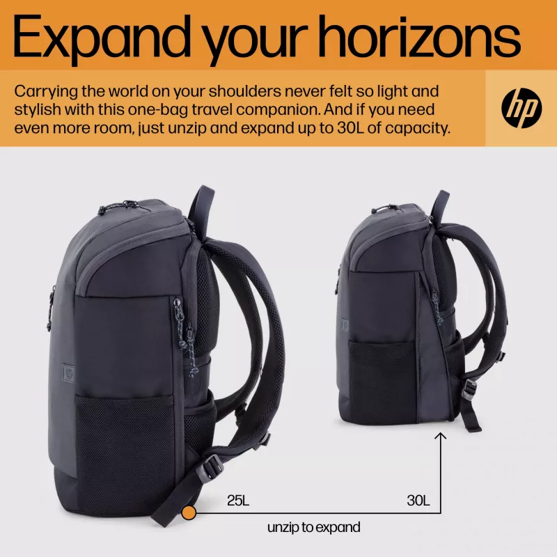 HP Travel 25 litrų 15.6 col. Iron Grey kuprinė nešiojamam kompiuteriui