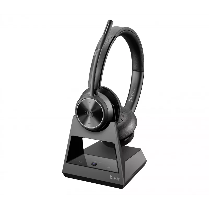 HP Poly Savi 7320 UC Stereo DECT belaidė ausinė su Microsoft Teams sertifikatu