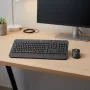 LOGITECH Signature Mk650 Combo For Business - Graphite - US International QWERTY belaidė klaviatūra ir pelė