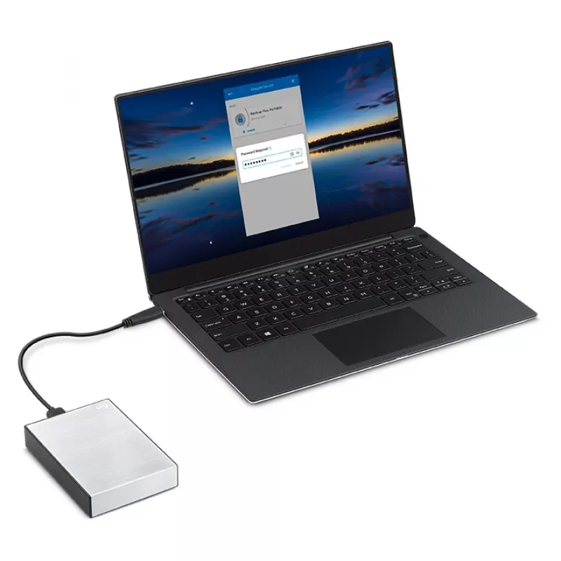 Seagate One Touch STKZ5000401 išorinis kietasis diskas 5 TB 3,5 colio USB Type-C 3.2 Gen 1 (3.1 Gen 1) juoda, sidabrinė
