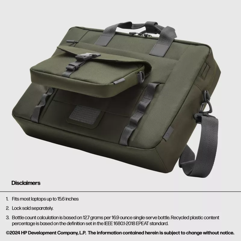 Dėklas HP 15,6 col. modulinis nešiojamojo kompiuterio krepšys 39,6 cm 1,14 kg vienspalvis