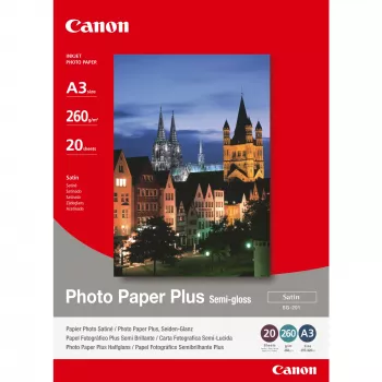 Canon SG-201 pusiau blizgus fotopopierius Plus A3 - 20 lapų, 260 g/m², A3 (297 x 420 mm)
