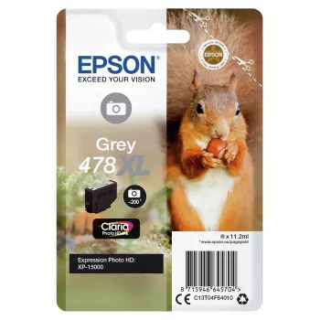 Epson 478XL Claria Photo HD rašalinė kasetė, pilka, didelės talpos