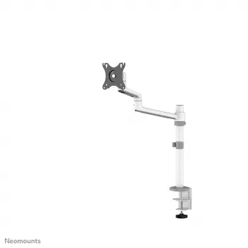 Neomounts DS60-425WH1 Monitorio laikiklis 17-27 colių - taupantis vietą, spaustuvas/įvorė, 8 kg, 43,2 cm (17 col.), 68,6 cm (27 col.), 100 x 100 mm, Baltas