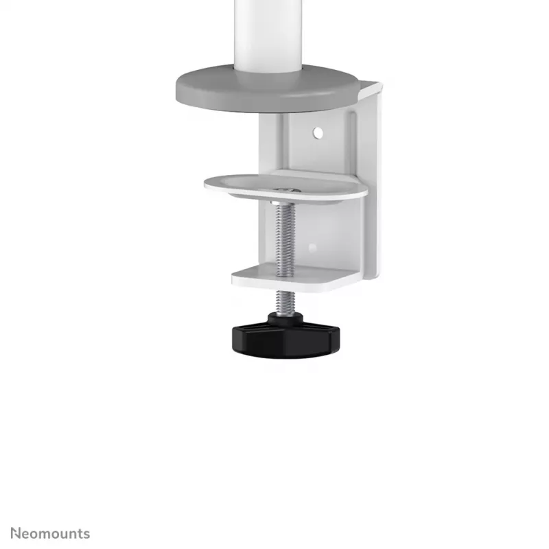 Neomounts DS60-425WH1 Monitorio laikiklis 17-27 colių - taupantis vietą, spaustuvas/įvorė, 8 kg, 43,2 cm (17 col.), 68,6 cm (27 col.), 100 x 100 mm, Baltas