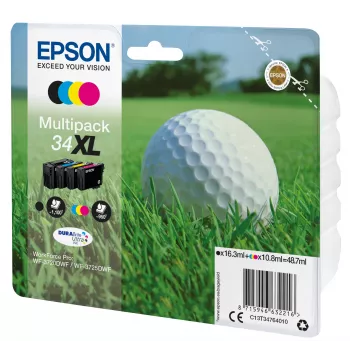 Epson rašalo kasetės Multipack 4 spalvos 34XL DURABrite Ultra