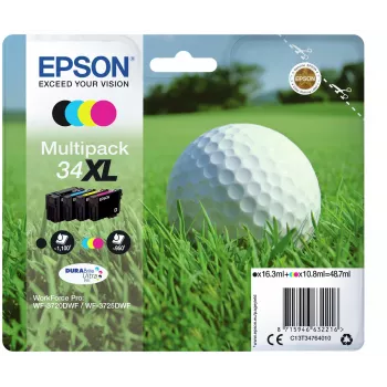 Epson rašalo kasetės Multipack 4 spalvos 34XL DURABrite Ultra
