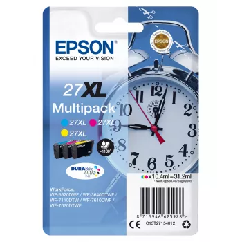 Epson rašalo kasetės Multipack 3 spalvų 27XL DURABrite Ultra