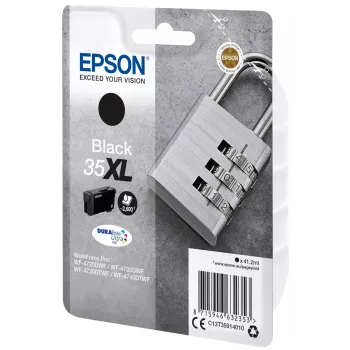 Kasetė Epson Padlock Singlepack Juoda 35XL DURABrite Ultra Rašalas
