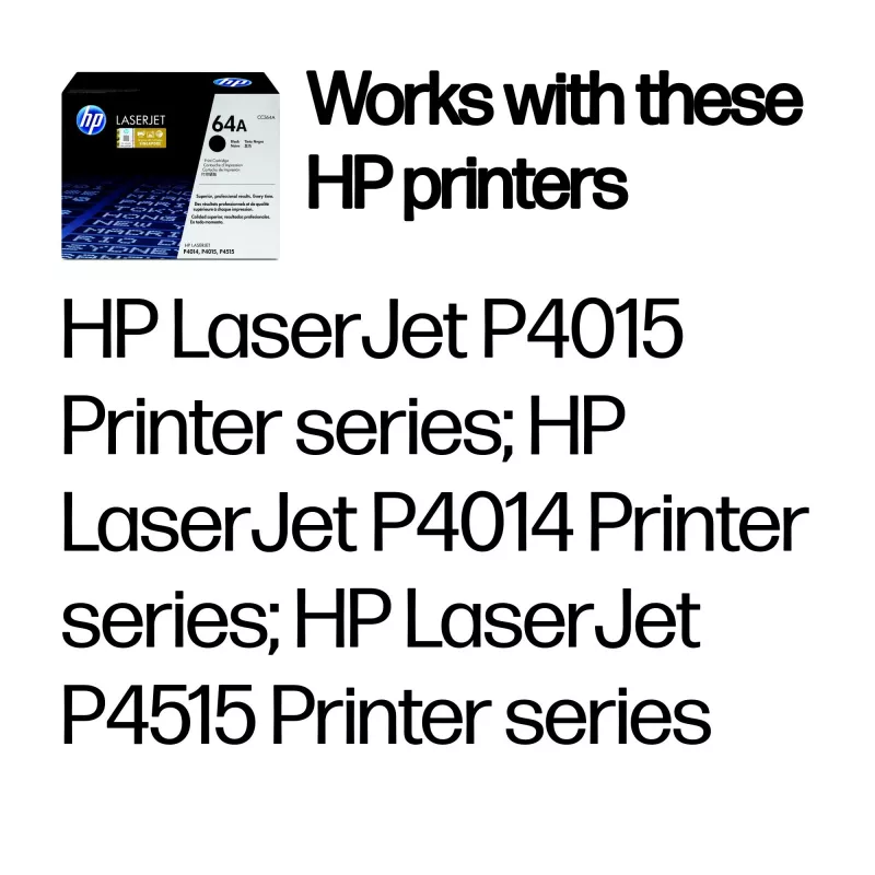HP 64A juoda originali LaserJet kasetė, 10000 puslapių, juoda, 1 vnt.