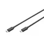 DIGITUS ASSMANN USB Type-C jungiamasis laidas, tipas C į C, vyriškas/vyriškas, 1 m, didelės spartos juodas