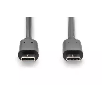 DIGITUS ASSMANN USB Type-C jungiamasis laidas, tipas C į C, vyriškas/vyriškas, 1 m, didelės spartos juodas