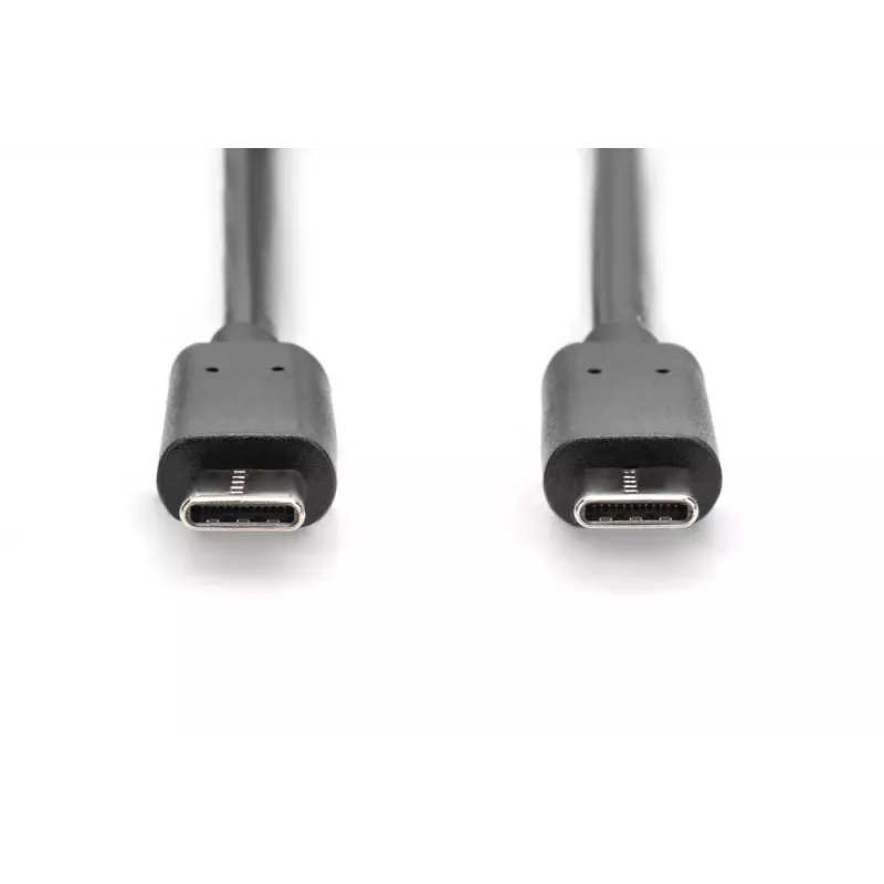 DIGITUS ASSMANN USB Type-C jungiamasis laidas, tipas C į C, vyriškas/vyriškas, 1 m, didelės spartos juodas