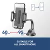 Cellularline Hug Flexi – universalus automobilinis laikiklis telefonui su siurbtuku