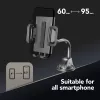 Cellularline Hug Flexi – universalus automobilinis laikiklis telefonui su siurbtuku