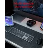 Belaidė klaviatūra KeySonic KSK-8023BTRF (DE) universali Bluetooth QWERTZ vokiška antracitinė, juoda