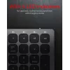 Belaidė klaviatūra KeySonic KSK-8023BTRF (DE) universali Bluetooth QWERTZ vokiška antracitinė, juoda