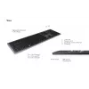 Belaidė klaviatūra KeySonic KSK-8023BTRF (DE) universali Bluetooth QWERTZ vokiška antracitinė, juoda