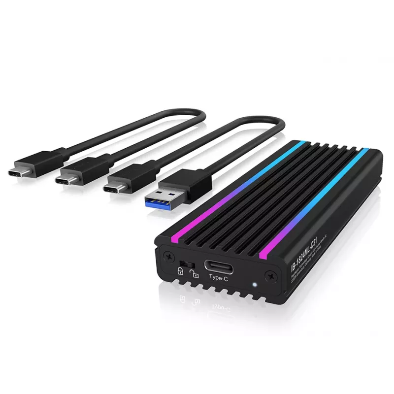 ICY BOX IB-1824ML-C31 SSD dėklas M.2 juodas