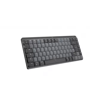 LOGITECH MX Mechanical Mini belaidė mechaninė klaviatūra su apšvietimu, pilka, linijiniai jungikliai, QWERTZ vokiškas išdėstymas