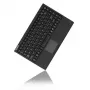 Klaviatūra KeySonic ACK-540U+ (DE) su integruota jutikline kilimėle, QWERTZ, juoda