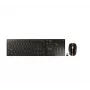 CHERRY DW 9100 SLIM belaidis klaviatūros ir pelės rinkinys, RF + Bluetooth, QWERTZ šveicariškas, juodas