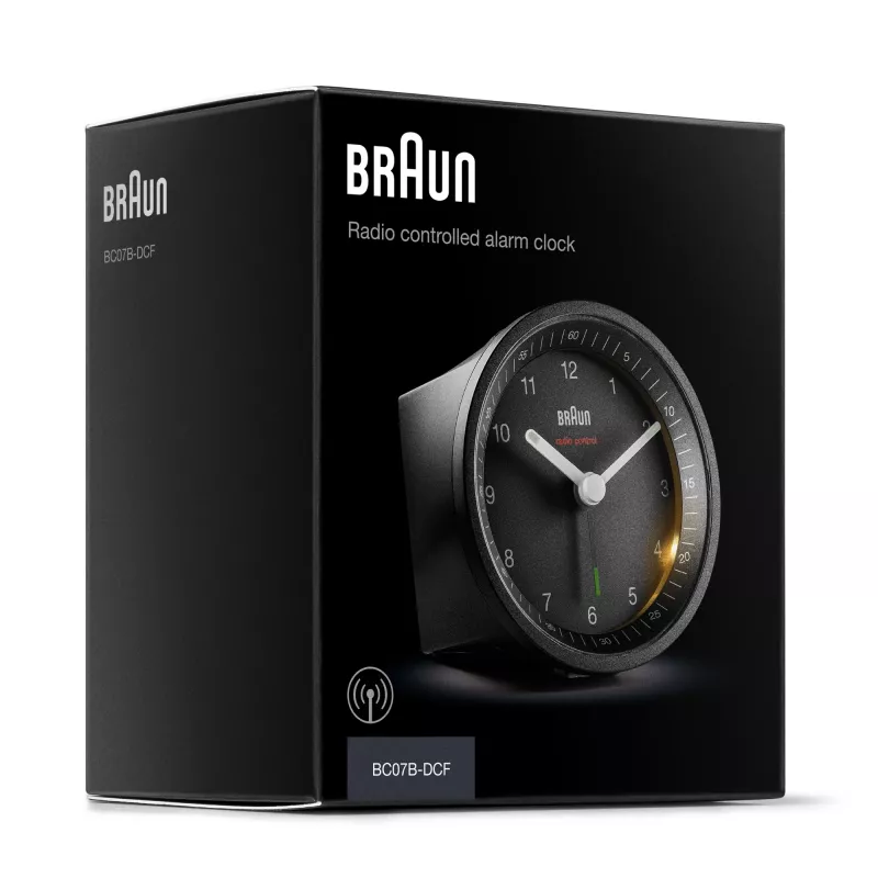 Braun BC07 radijo bangomis valdomas kvarcinis žadintuvas juodas