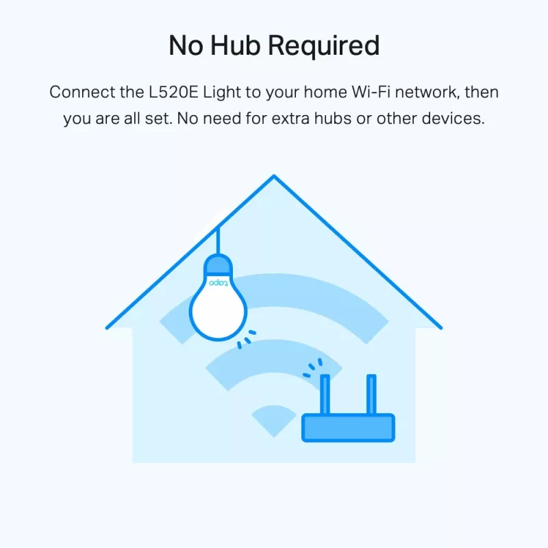 TP-Link Tapo L520E išmanioji LED lemputė, E27, baltos dienos šviesos, pritemdoma, Wi-Fi