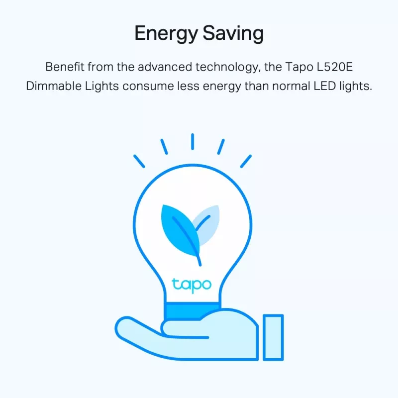 TP-Link Tapo L520E išmanioji LED lemputė, E27, baltos dienos šviesos, pritemdoma, Wi-Fi