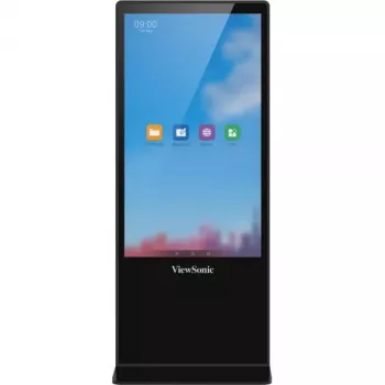ViewSonic EP5542T interaktyvus skaitmeninis ePoster stendas, 139,7 cm (55 col.) LED, 450 cd/m², 4K Ultra HD, juodas, liečiamas ekranas, Android 8.0