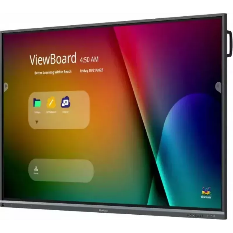 ViewSonic IFP7550-5F interaktyvi lenta 190,5 cm (75 colių) 3840 x 2160 pikselių liečiamas ekranas Juoda HDMI