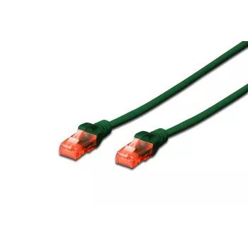 DIGITUS Patch laidas CAT6 U/UTP Snagless Cu 0,25 m žalias