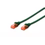 DIGITUS Patch laidas CAT6 U/UTP Snagless Cu 0,25 m žalias
