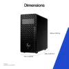 HP Z2 Tower G1i darbo stotis su Intel Core Ultra 9 285K, 64 GB DDR5, 2 TB SSD, NVIDIA RTX 2000 Ada, Windows 11 Pro – AI darbo stotis, juoda