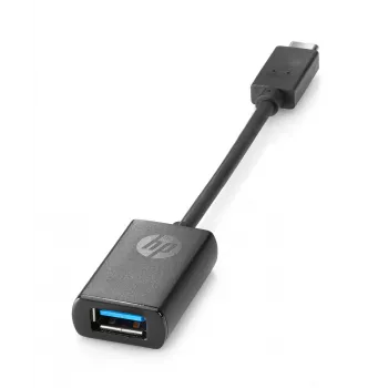 HP USB-C į USB 3.0 adapteris, 0,1409 m, USB-C, USB 3.0, USB 3.2 Gen 1 (3.1 Gen 1), juodos spalvos