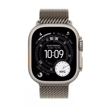 APPLE Watch Ultra 3 (2025) 5G 49mm Natūralaus titano korpusas su natūralaus titano Milanese apyranke