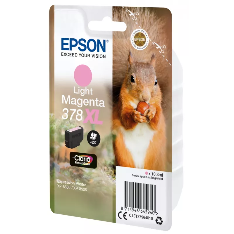 Epson 378XL Claria Photo HD rašalo kasetė šviesiai purpurinė (originali, didelės talpos)