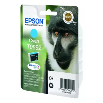 Epson T0892 DURABrite Ultra rašalo kasetė, Cian, 3,5 ml, 1 vnt.