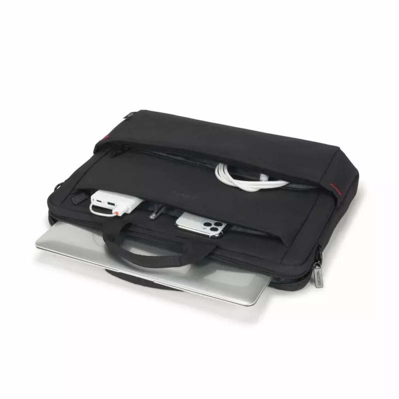 Dėklas nešiojamam kompiuteriui DICOTA Eco Slim Case Plus Base - 13-15.6 col. - Juodas / 300d Rpet Poliesteris