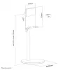 Neomounts DS10-200SL1 stovas telefonui iki 7 colių – reguliuojamo aukščio – universalus