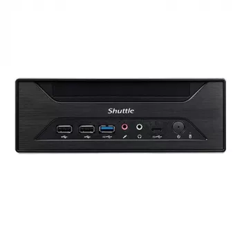 Shuttle XPC slim Barebone XH610 - S1700, Intel H610, 1xDP, 1xHDMI, 1x VGA, 2x COM (RS232), 2x LAN (2,5G ir 1G), 1x slim 5,25 colio, 2x 3,5 colio, 2x M.2, 24/7 nuolatinis veikimas