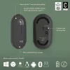 LOGITECH Pebble 2 Combo Tonal Graphite QWERTY US belaidė klaviatūra ir pelė