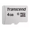 TRANSCEND Micro SDHC kortelė 300s 4GB UHS-I U1 be adapterio