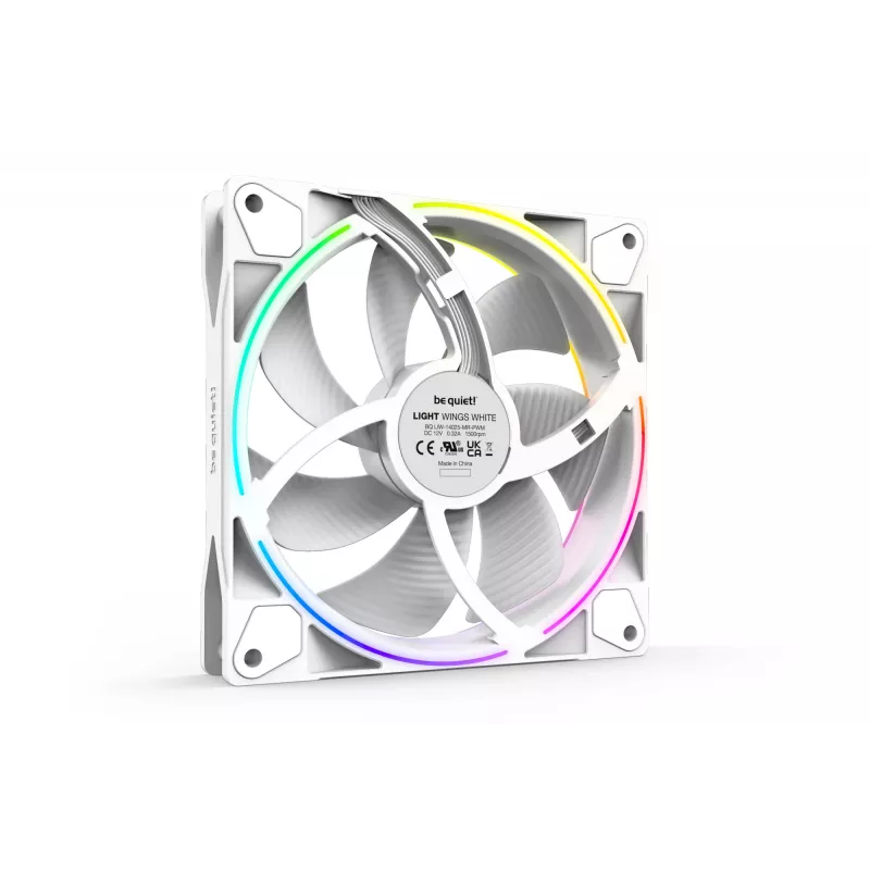 be quiet! Light Wings White 140mm PWM Triple Pack – 3 vnt. 14 cm korpuso ventiliatoriai