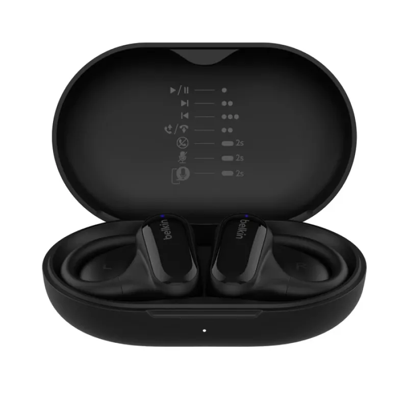 BELKIN Soundform ClearFit belaidės ausinės – juodos